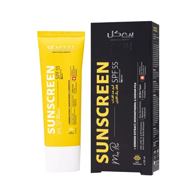 کرم ضد آفتاب آقایان سی گل SPF55 مناسب انواع پوست Seagull Sunscreen Cream Oil Free SPF 55 For Men 50 ml
