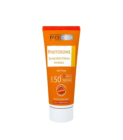 کرم ضد آفتاب فیس دوکس Oil free حجم 40میلی لیتر(بی رنگ) Face Doux Photosome Sunscreen Cream Invisible SPF 50⁺ 40ml