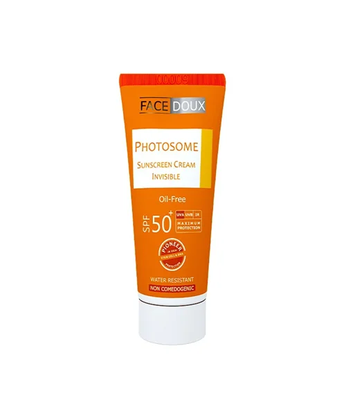 کرم ضد آفتاب فیس دوکس Oil free حجم 40میلی لیتر(بی رنگ) Face Doux Photosome Sunscreen Cream Invisible SPF 50⁺ 40ml