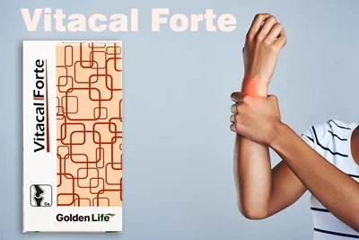 قرص ویتاکل فورت گلدن لایف | 30 عدد | کمک به جلوگیری از پوکی استخوان Golden Life Vitacal Forte 30 Tabs