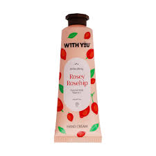 کرم مرطوب کننده دست ویت یو حاوی میوه گل رز و ویتامین C حجم 50 میلی لیتر With You Rosey Rosehip And Vitamin C Hand Cream 50 ml