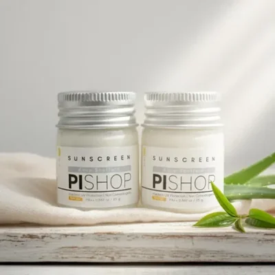 کرم ضد آفتاب پوست خشک بی رنگ پی شاپ SPF50