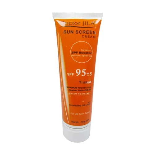 کرم ضد آفتاب رنگی دکتر ژیلا با SPF95 مناسب انواع پوست حجم 50 میلی گرم Doctor Jila Cream Sunscreen Spf 95