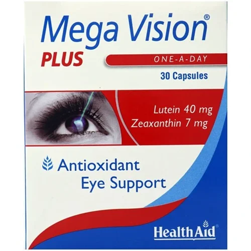 کپسول مگاویژن پلاس هلث اید | ۳۰ عدد_Health Aid Mega Vision plus 30 Caps