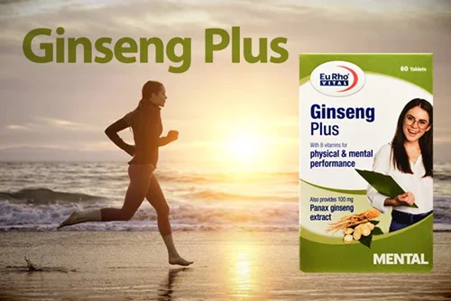 قرص جینسینگ پلاس یوروویتال | تقویت میل جنسی و قوای ذهنی و فیزیکی بدن 60عددی_Eurho Vital Ginseng Plus 60 Tabs