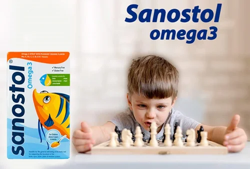 شربت سانستول امگا 3 | امگا 3 بدون جیوه برای کودکان و بزرگسالان