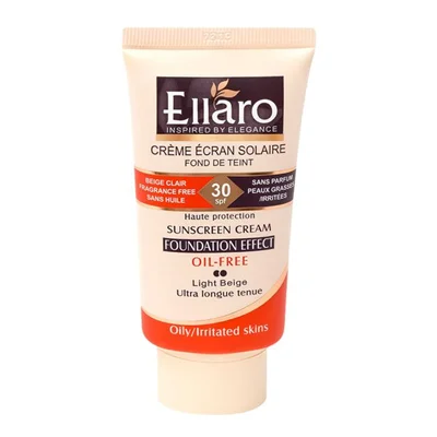 ضد آفتاب کرم پودری  بژ روشن فاقد چربی SPF30 الارو