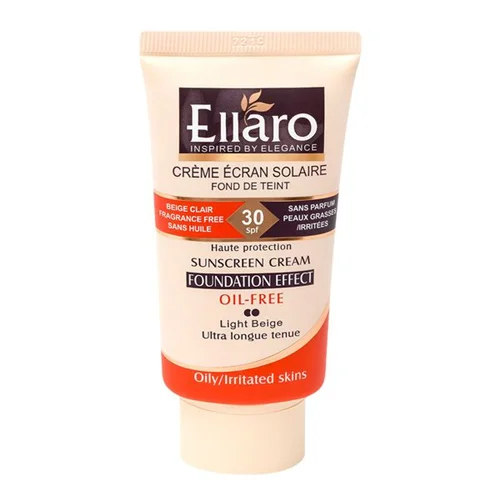 ضد آفتاب کرم پودری  بژ روشن فاقد چربی SPF30 الارو