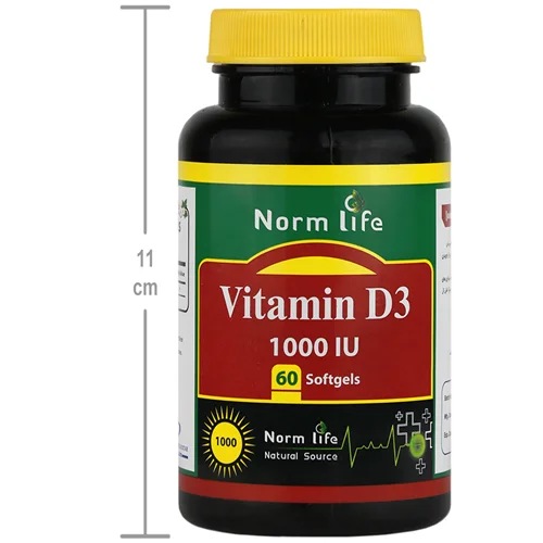 ویتامین د3 نورم لایف 1000 واحد