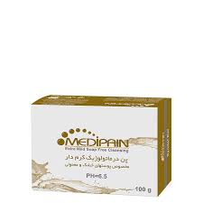 پن درماتولوژیک کرم دار مدیپن مخصوص پوست‌ خشک 100 گرم Medipain Cram Syndet Bar for Dry and Normal Skin 100 g