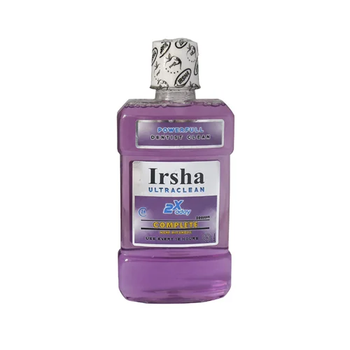 دهانشویه کامل بدون الکل ایرشا حاوی فلوراید و زینک کلراید| Irsha Complete None Alcoholic Dentist Clean 250 ml