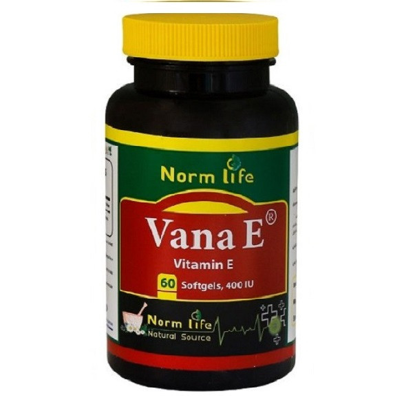 کپسول وانا ای ویتامین ای 400 نورم لایف بسته 60 عددی/ Vana e 400