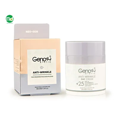 کرم ضد چروک روز ژنو بایوتیک بالای 25 سال حاوی ویتامین سی 30ml