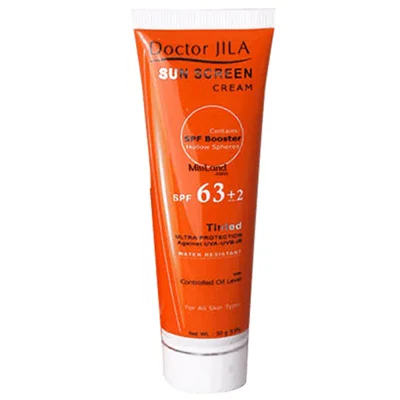 کرم ضد آفتاب رنگی دکتر ژیلا مناسب انواع پوست‌ با چربی کنترل شده SPF63