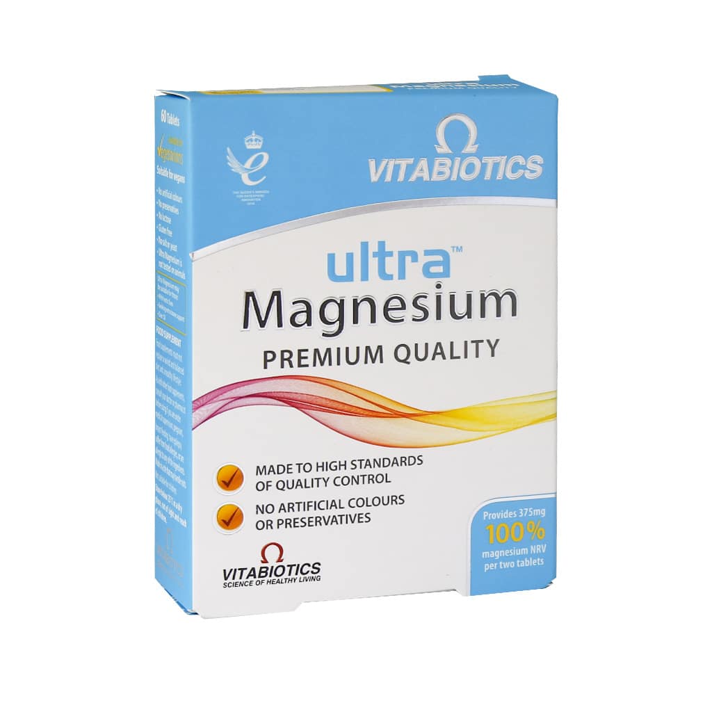 قرص اولترا منیزیم ویتابیوتیکس/Vitabiotics Ultra Magnesium 60 Tabs