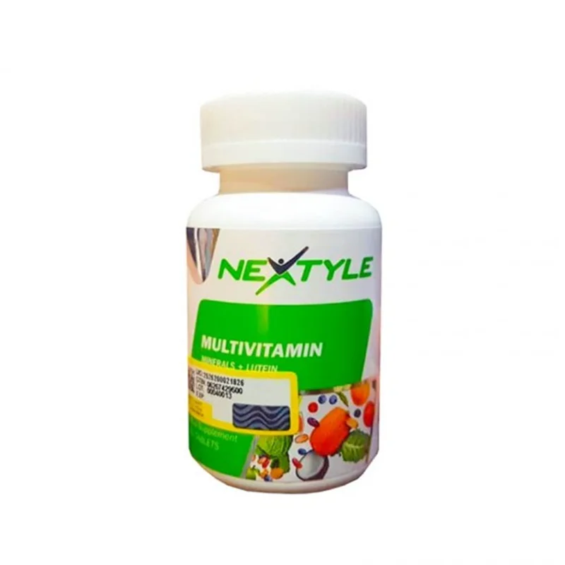 قرص مولتی ویتامین پلاس لوتئین نکستایل ویتامینز 60 عددی | حاوی 28 ویتامین و مواد معدنی