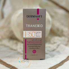 فلوئید ضد آفتاب SPF50 روشن کننده ترنکسید درمالیفت - رنگی
