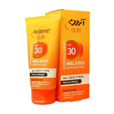 کرم ضد آفتاب SPF30 ملاسول آردن (بژ روشن) مناسب انواع پوست Arden Melasol Spf 30 Sunshield Cream For All Skin Types 50 g
