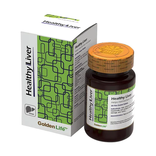 قرص روکشدار هلسی لیور گلدن لایف 30 عدد_Golden Life Healthy Liver 30 F.C Tablets