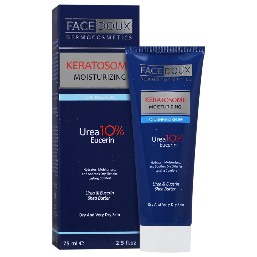 کرم مرطوب کننده و نرم کننده اوسرین و 10 درصد اوره کراتوزوم فیس دوکس 75 میلی لیتر