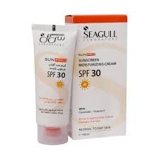 کرم ضد آفتاب سی گل SPF30 بدون رنگ برای پوست معمولی تا خشک Seagull Sunscreen SPF30 cream 50 ml