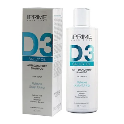شامپو ضد شوره چرب D3 پریم Prime D3 Anti Dandruff shampoo For Oily Scalp 250 ml