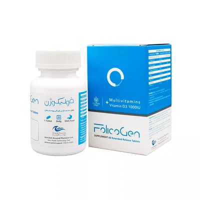 قرص فولیکوژن Zist Arvand Pharmed Folicogen 60 Tablet