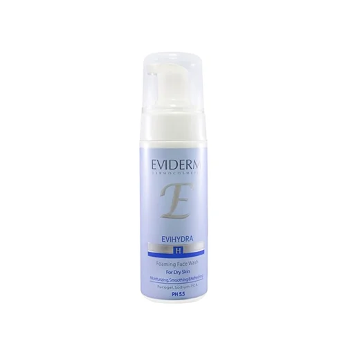 فوم شستشو صورت اویدرم مدل اوی هیدرا مناسب برای پوست خشک Evihydra Eviderm Foaming Face Wash For dry skin 150 ml