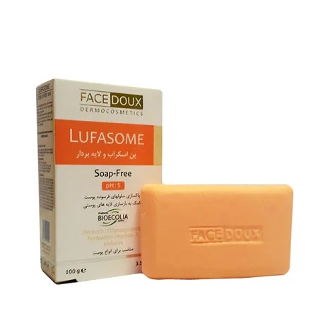 پن اسکراب و لایه بردار لوفازوم فیس دوکس ۱۰۰ گرم Face Duxe Lufasome Scrub Syndet Bar 100 g