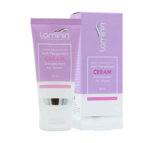 کرم ضد تعریق زنانه لامینین حجم 50 میلی‌لیترLaminin anti perspirant Deodorant Cream For Women 50 ml