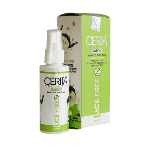 لوسیون ضد شپش لایس فری سریتا مناسب انواع مو  Cerita Lice Free Hair Care Lotion 50 ml