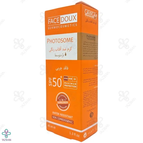 کرم ضد آفتاب فوتوزوم فیس دوکس (بژ متوسط) SPF50  Face Doux Photosome Sunscreen Cream Invisible SPF 50⁺     40ml