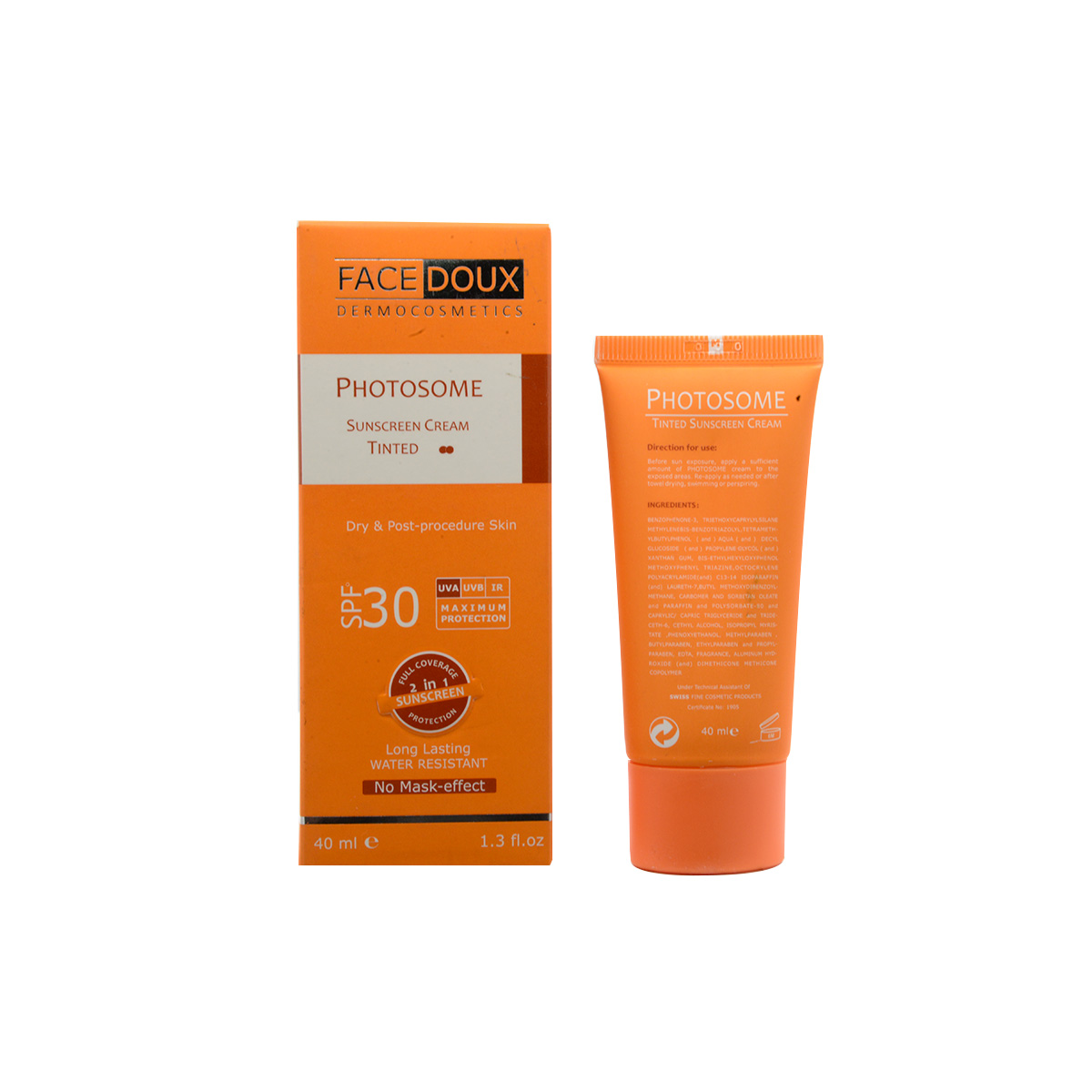 کرم ضد آفتاب پوست خشک (SPF 30) بژ متوسط فیس دوکس