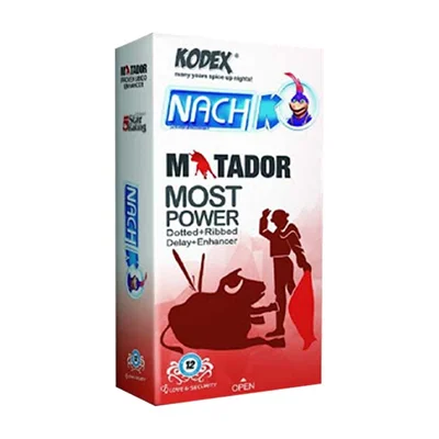 کاندوم ماتادور کدکس مدل MOST POWER بسته 12 عددی