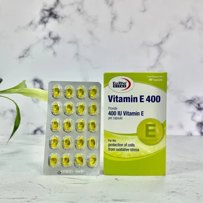 ویتامین ای 400یوروویتال 40 عددی_vitamin E400(eurho vital)40 tablets