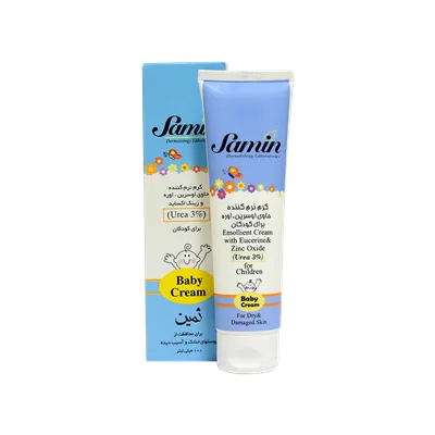 کرم نرم کننده اوسرین و اوره ۳ درصد کودکان ثمین ۱۰۰ میلی لیتر Samin Emollient Cream With Eucerine & Urea 3% For Children 100 ml