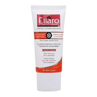 ضد آفتاب بژ طبیعی انواع پوست SPF50 الارو