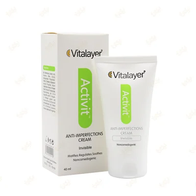 کرم ضد جوش اکتی ویت(بدون رنگ) ویتالیر 40ml