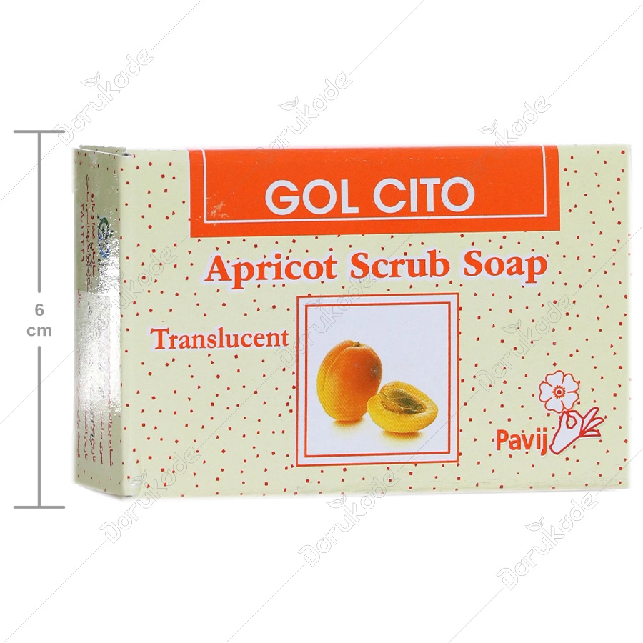 صابون ساینده زردآلو 100گرمی گل سیتو