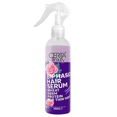 سرم دوفاز محافظ موی سریتا بیوتی(مناسب برای موهای نازک و کم حجم) Cerita Biphasic Hair Serum for Thin Hair 230 ml