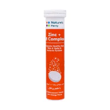 قرص جوشان زینک+ب کمپلکس نیچرز پلنتی پرتقال 20 عددی Natures Plenty Zinc And B Complex 20 Effervescent Tablets