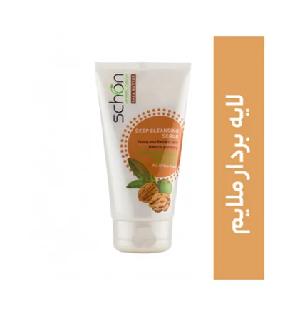 کرم اسکراب صورت گردو 150میل شون Schon Deep Cleansing Scrub 150ml