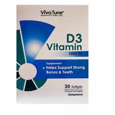 کپسول نرم ژلاتینی ویتامین D3 1000 واحد ویواتیون 30 عدد Vivatune Vitamin D3 1000  30 Softgels