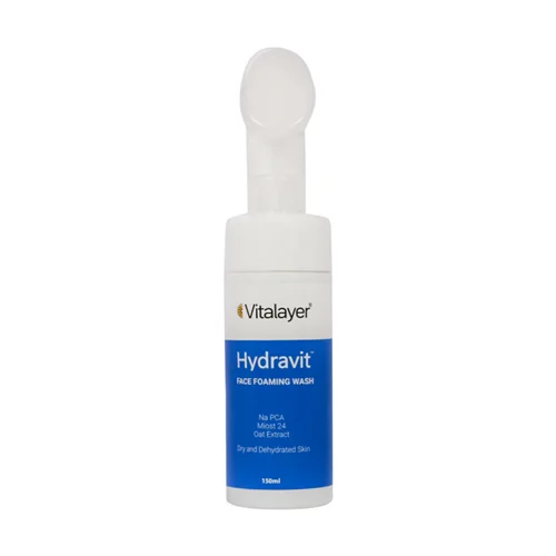 فوم شستشوی صورت پوست خشک هیدراویت ویتالیر 150 میلی لیتر Vitalayer Hydravit Face Foaming Wash For Dry And Dehydrted SKin 150 Ml