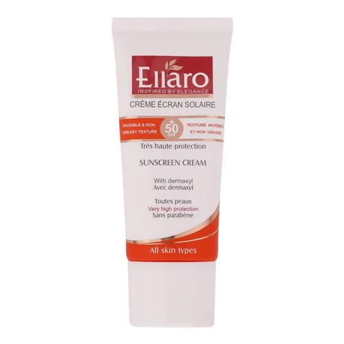 کرم ضدآفتاب بی‌رنگ الارو مدل SPF50 انواع پوست