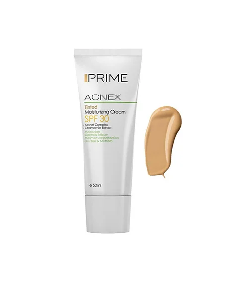 کرم مرطوب کننده رنگی SPF 30 پریم مدل ACNEX