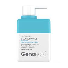 ژل شستشوی صورت پوست خشک و حساس ژنوبایوتیک 200 میلی لیتر Genobiotic Cleansing Gel For Dry And Sensitive Skin 200 ml