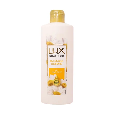 شامپو ترمیم کننده مو لوکس با عصاره بابونه مناسب موهای آسیب دیده  Lux Damage Repair shampoo With Chamomile 400 ml