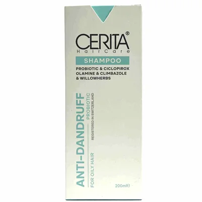 شامپو ضد شوره سریتا برای موهای چربCerita Anti Dandruff Shampoo For Oily Hair 200 ml