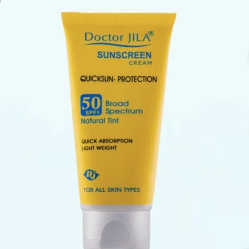 کرم ضد آفتاب کوئیک سان پروتکشن SPF50 دکتر ژیلا 50 گرم Doctor Jila Sunscreen Cream Quick Sun SPF50